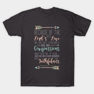 Lamentations 3:22-23 Bible Verse T-Shirt